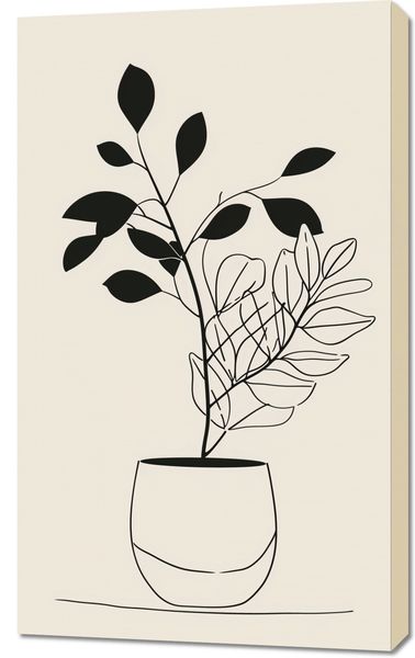 Obraz 60x100cm Prostota Doniczki zdjęcie 1