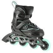 Łyżworolki NA11008 Nils Extreme czarno-miętowe 35-38