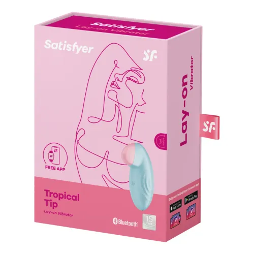 satisfyer tropical tip connect - stymulator z aplikacją, silikon, żołty na Arena.pl