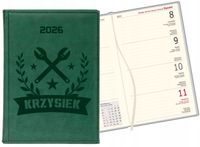 Kalendarz A6 2026 książkowy TYGODNIOWY GRAWER PREZENT DLA ZŁOTEJ RĄCZKI