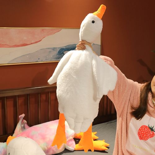 MASKOTKA PODUSZKA PLUSZAK GĘŚ PLUSZOWA XXL 90cm na Arena.pl