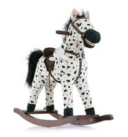 ND17ZA-84252 Koń na biegunach Mustang black dot
