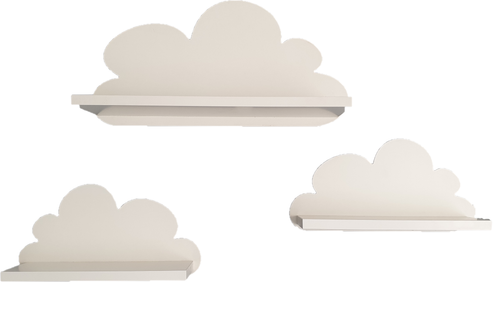 Półka Chmurka zestaw 3 szt. Fantasy - Elegance na Arena.pl