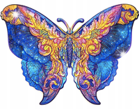 PUZZLE DREWNIANE DLA DOROSŁYCH KOLOROWY MOTYL A5