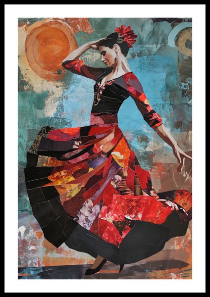 Plakat 40x60cm Taniec Flamenco zdjęcie 3