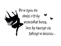 90 60CM OBRAZ NAPIS ...TANIEC DESZCZU DRUK PŁÓTNO RAMA