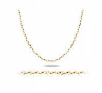 ZŁOTY ŁAŃCUSZEK DIAMENTOWANY ROLO 585 55 CM GRAWER