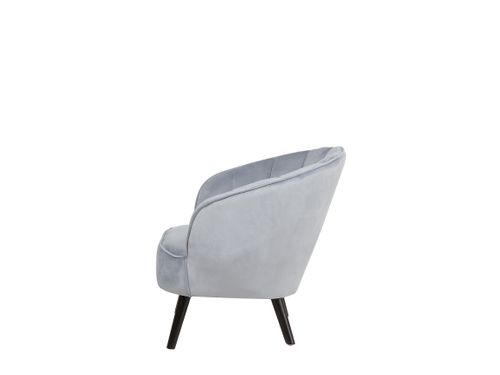 Fotel welurowy szary DALA na Arena.pl