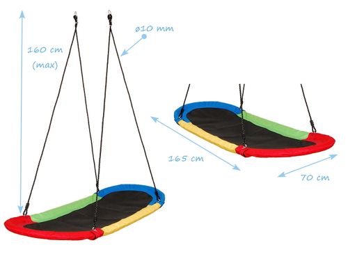leżak huśtawka Fun kolorowy MALPISZON.PL na Arena.pl