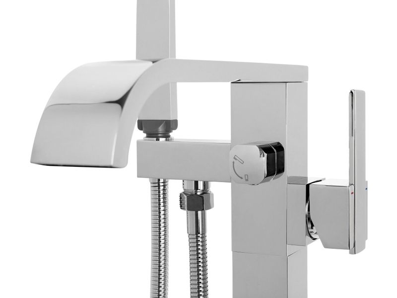 Bateria wannowa wolnostojąca srebrna NIAGARA zdjęcie 5