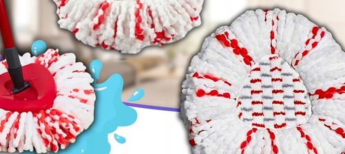 4x WKŁAD NAKŁADKA DO MOPA OBROTOWEGO VILEDA TURBO NOWY MODEL MOPOWANIE 3W1 na Arena.pl