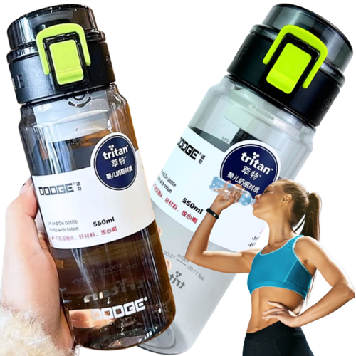 BUTELKA NA WODĘ BIDON 550 ML Z MIARKĄ NA NAPOJE BPA FREE DO SZKOŁY TRITAN na Arena.pl