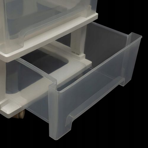 PLASTIKOWY POJEMNIK REGAŁ KOSZ NA ZABAWKI SZUFLADY 5 PÓŁEK na kółkach na Arena.pl