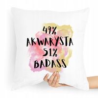 Prezent Poduszka Dla Akwarysty Akwariarza Z Nadrukiem Ze Zdjęciem