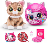 ZURU Pets Alive Smitten Kittens Miałczący Kot pluszowy interaktywny dżwięki