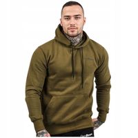 Męska bluza z kapturem Athlete Military Green Black rozmiar S - GymBeam