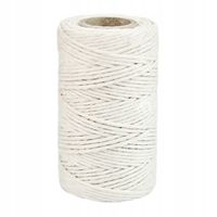 SZNUREK bawełniany biały ecru 2mm 100g 50m