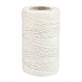 SZNUREK bawełniany biały ecru 2mm 100g 50m