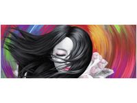 OBRAZ STEREO WOMAN TWARZ ABSTRAKCJA MULTIKOLOR