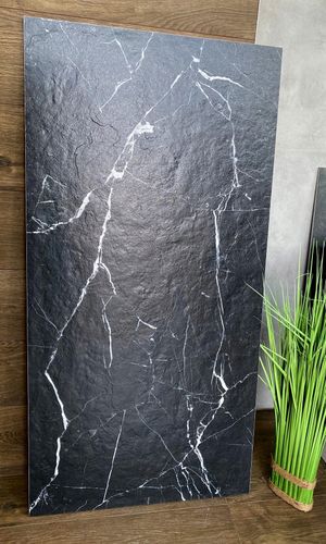 CZARNY GRES ze srebrną żyłą 120X60 Czarny Marmur MATOWY - SUPER CENA!!! na Arena.pl