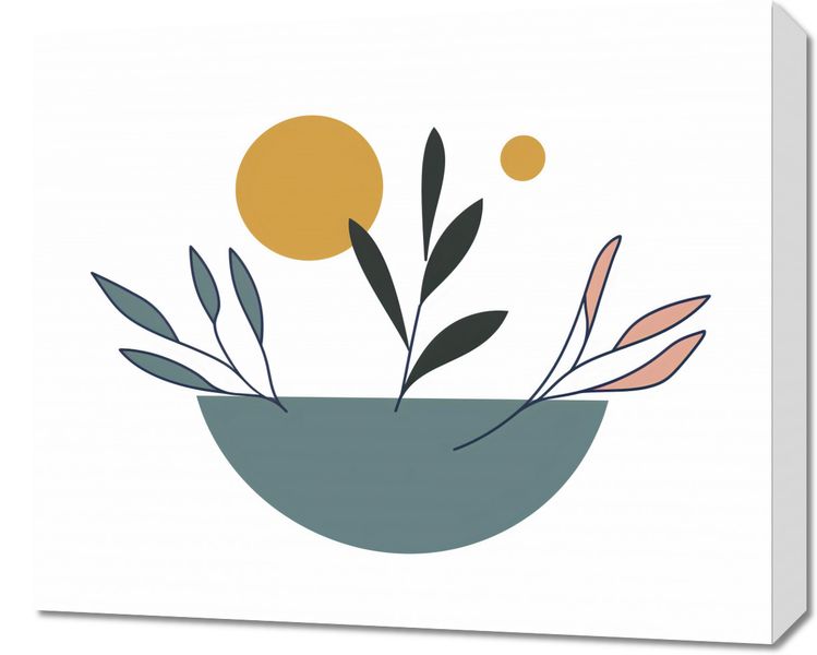 Obraz 60x50cm Miska Roślinności zdjęcie 1