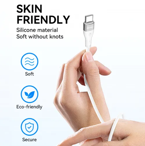 kabel wozinsky wstcc2 usb-c / usb-c pd 65w 2 m - biały na Arena.pl