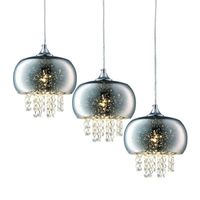 LAMPA wisząca STARLIGHT ML3787 Milagro metalowa OPRAWA listwa ZWIS z kryształkami kaskada glamour crystal chrom