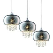 LAMPA wisząca STARLIGHT ML3787 Milagro metalowa OPRAWA listwa ZWIS z kryształkami kaskada glamour crystal chrom