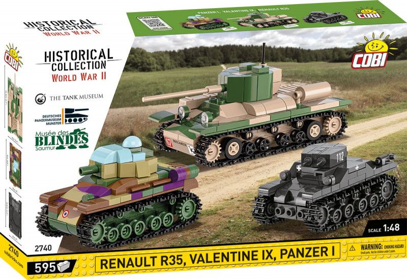 Klocki Renault R35 - Valentine IX - Panzer I zdjęcie 1