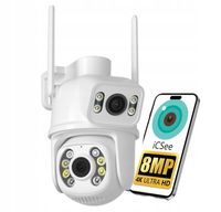 PODWÓJNA KAMERA WIFI IP SMART 8MP ALARM DETEKCJA iCSee