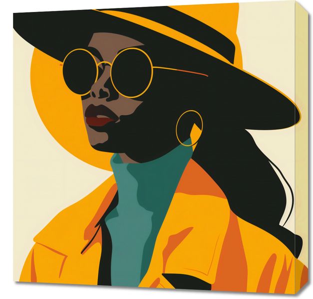 Obraz 60x60cm Żółta Stylowość zdjęcie 1