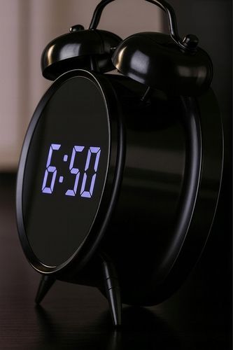 Zegar Budzik Alarm LED Cyfrowy Klasyczny Czarny Retro Tryb Nocny na Arena.pl