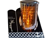 SOLAR SOLARNY FOTOWOLTAICZNY ZNICZ LAMPION AKR TUBA 3D KRZYŻ SREBRO