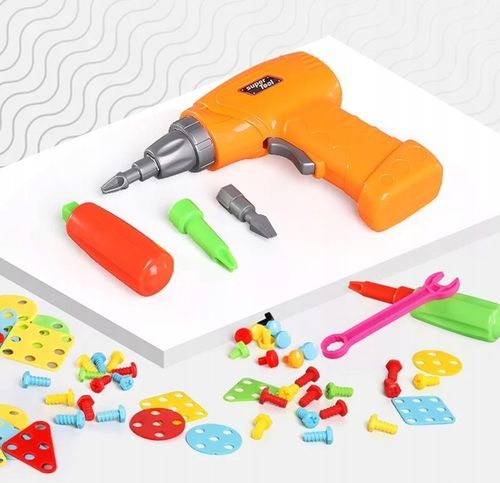 KREATYWNE PUZZLE KLOCKI KONSTRUKCYJNE 3D WKRĘTARKA WALIZKA 237 elem. na Arena.pl