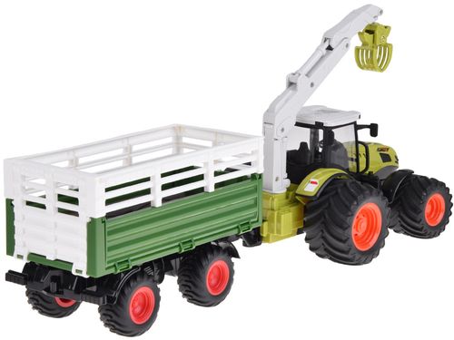 TRAKTOR Z PILOTEM  I PRZYCZEPĄ DO BALI DREWNA STEROWANY na Arena.pl