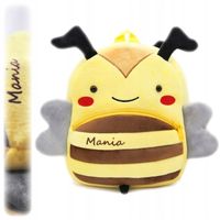 Plecak do przedszkola dla chłopca i dziewczynki z pszczółką z imieniem