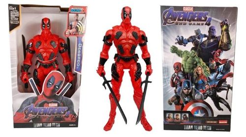DEADPOOL Avengers figurka z dźwiękiem ruchome elementy wielkość 30 cm Duży na Arena.pl