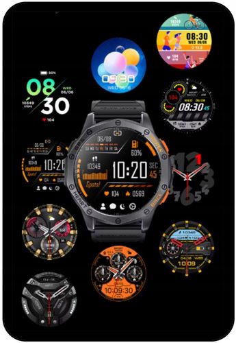 SMARTWATCH MĘSKI Z GPS K67 PL-MENU WODOODPORNY SMSY ROZMOWY SMART WATCH na Arena.pl