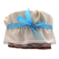 Koszyk Wiklinowy z Materiałowym Wkładem i Dekoracyjną Kokardką