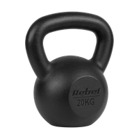 Kettlebell żeliwny 20kg kettle hantel obciążenie odważnik do ćwiczeń Rebel