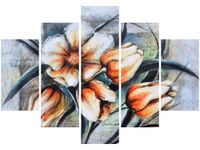 OBRAZ NIESAMOWITE PASTELOWE KWIATY