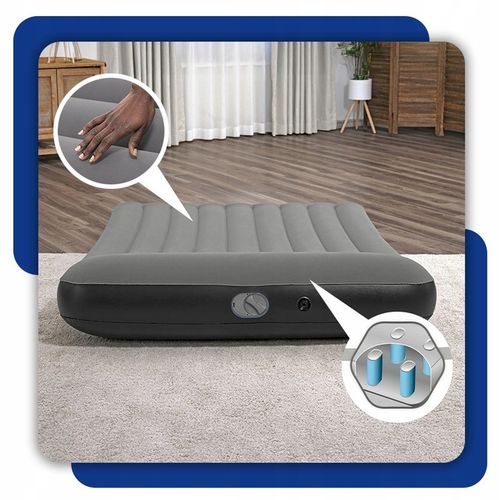 MATERAC DMUCHANY Z POMPKĄ USB ŁÓŻKO DO SPANIA 203 x 152 CM BESTWAY 671BS na Arena.pl