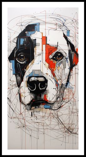 Plakat 50x100cm Przyrysowany Psiak na Arena.pl
