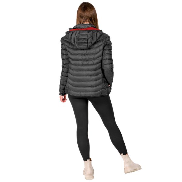 Kurtka podgrzewana czarno-czerwona rozmiar S zdjęcie 4