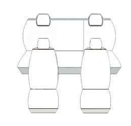 Pokrowce miarowe Nissan Micra V K14 5 drzwiowy hatchback od 2017r. P3 zdjęcie 3