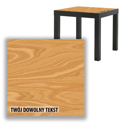 BLAT SZKLANY IKEA LACK Jasne drewno z Twoim napisem 55x55cm 070b na Arena.pl