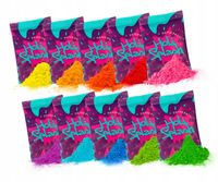 Kolorowe proszki Holi Splash Festiwal kolorów PAKIET 15 szt. proszek Holi
