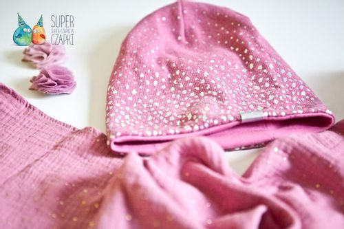 BROEL Federica czapka dla dziewczynki błyszcząca różowa 48-50 na Arena.pl