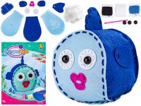 Kreatywny Zestaw Wyszywanka, Maskotka, Pluszak Do Szycia Zwierzęta Morskie RYBKA