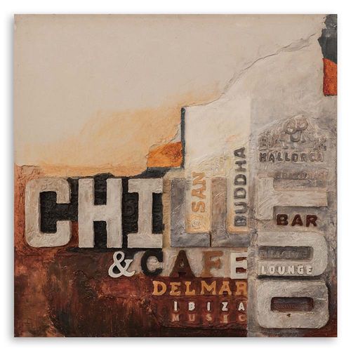 OBRAZ NA PŁÓTNIE Abstrakcja Malowana Beżowy na Arena.pl